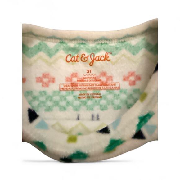 Cat & Jack Girls' 2-piece Christmas pajama set 3T - Picture 4 of 4